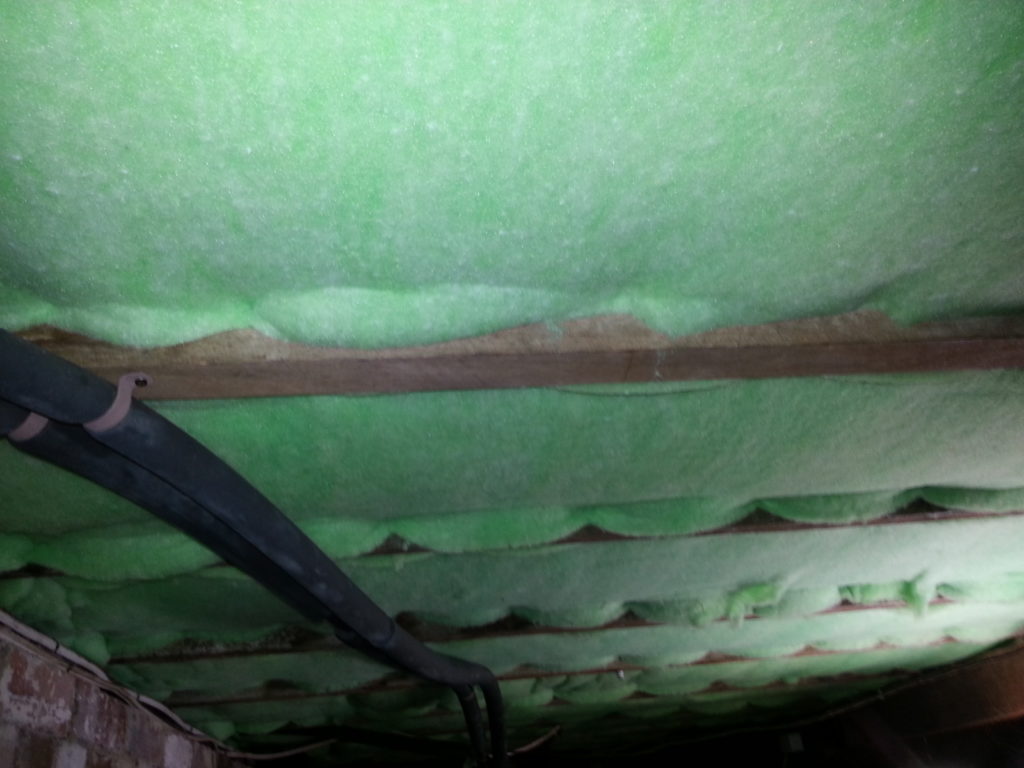 Professionally installed underfloor insulation
