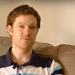man on couch sharing his experience with using DIY underfloor insulation by ecoMaster