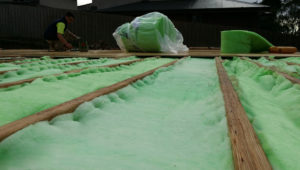 underfloor insulation installed by an ecoMaster staff